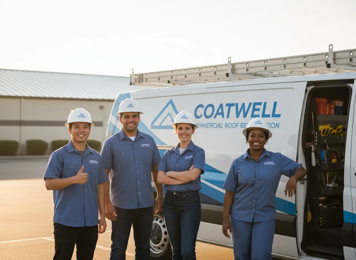 Commercial roof coating company in Eola, IL